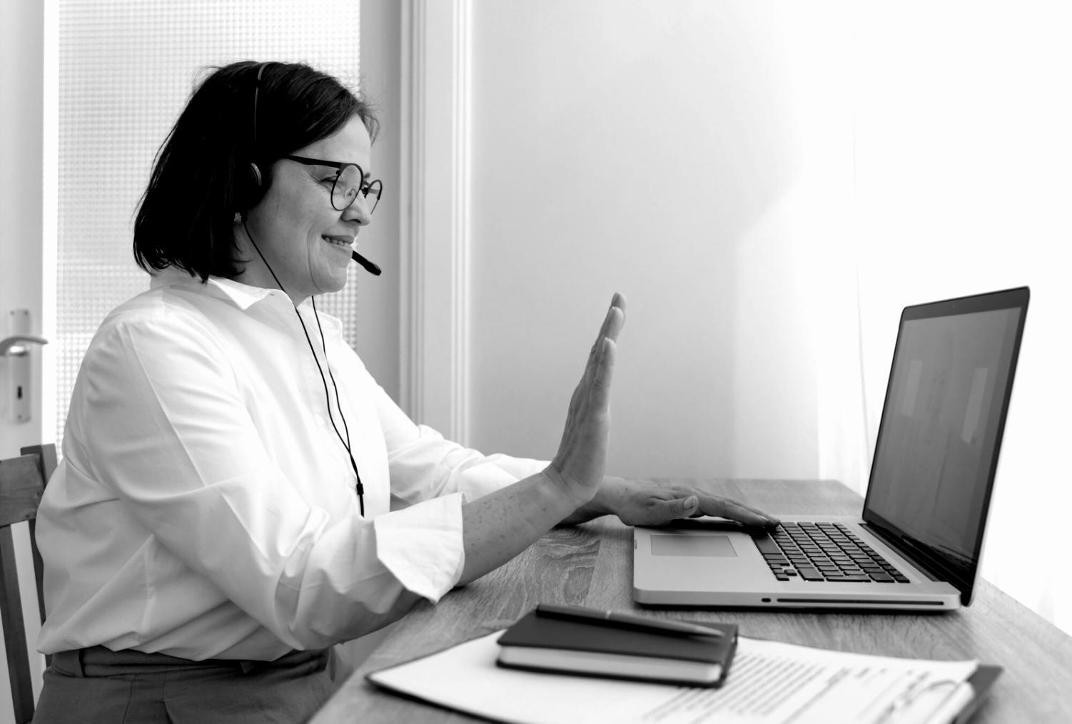 Strukturierter Arbeitsbereich für effektives Fernlernen